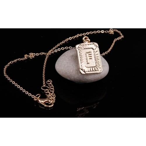 Letter Metal Necklace