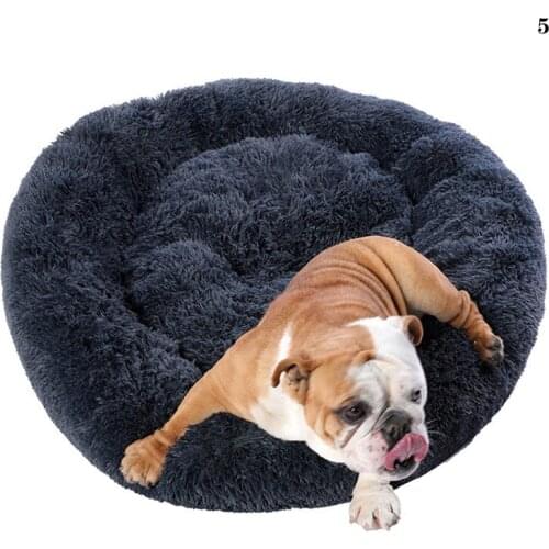 Pet Doghouse Bed Washable Plush Cat House Cushion Sofa For Dogs Super Soft And Comfortable Donuts Hug Round Doghouse Dog Bed