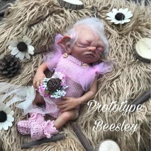 12inch reborn doll kit Fairy Beesley Elf Lifelike Soft Flexible Touch DIY Unfinished Doll Parts