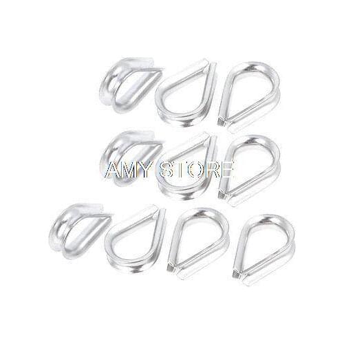 Stainless Steel 1/5" 5mm Wire Rope Cable Commercial Thimbles