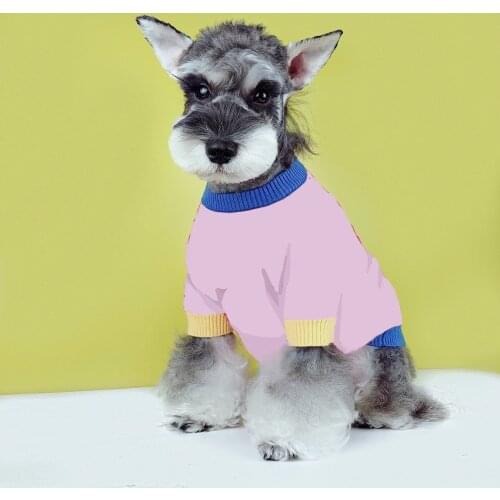 Autumn Dog Sweaters Fashion Design Soft Puppy Sweater Clothing INS Poodle Teddy Chihuahua Bulldog Pug Dog Sweater
