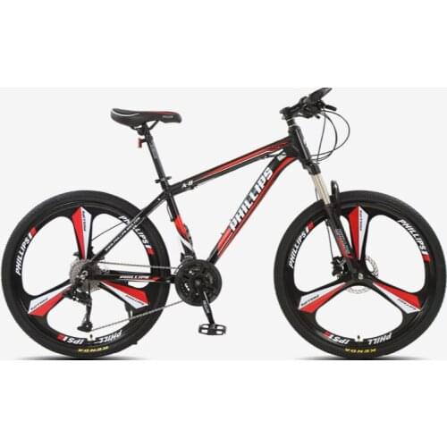 26 Inch 27 Speed Three-Wheel Double Disc Brake Aluminum Alloy Aard Frame Mountain Bike Shock Absorber Racing Men And Women