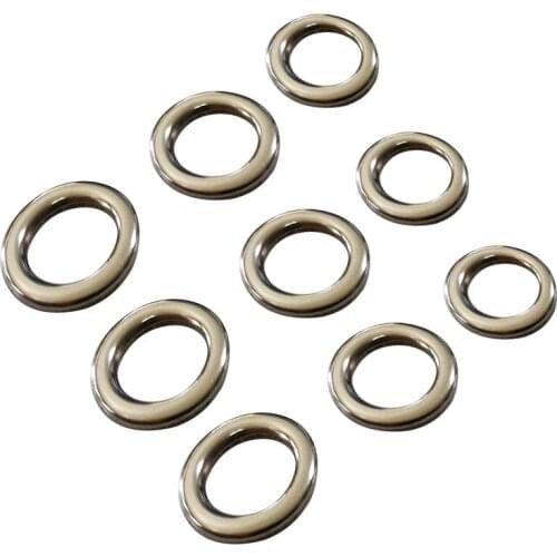 Fishing solid ring jigging fishing accessories the best 304 stainless steel very large test 1