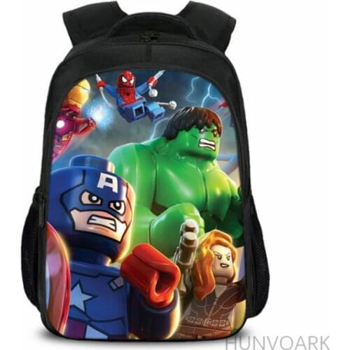 Disney 11-16 Inch Backpacks Avengers Toddler Kids School Bags FNAF Knapsack Preschool Children Bag Superhero Travel Backpack