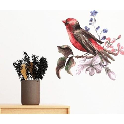 Branch Birds Flower Removable Wall Sticker Art Decals Mural DIY Wallpaper for Room Decal