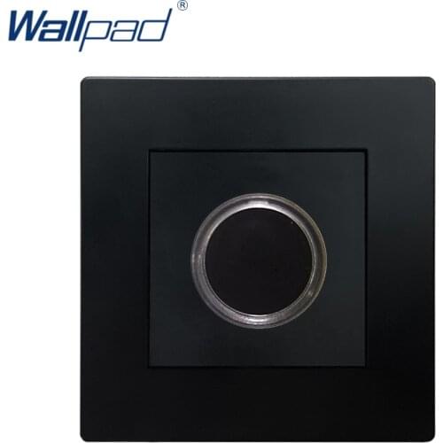 Touch Time Delay Switch Wallpad Luxury Wall Light Switch Black PC Panel