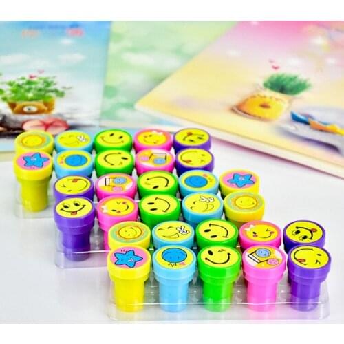 Cute Encouraging Students Reward Children Self Inking Cute Cartoon Reviews Childrens Seal Small Seals Rubber Circular Stamps