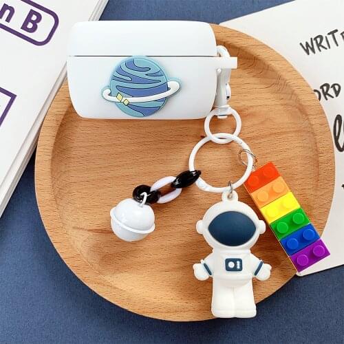 Cute Astronaut Cover for Jabra Elite 85T Case for Jabra Elite 75T Case TWS Bluetooth Earphone Wireless Headphone Headset Box Bag