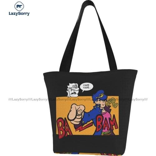 Jojo Bizarre Adventure Shopping Bag Office Polyester Handbags Female Gift Funny Bags