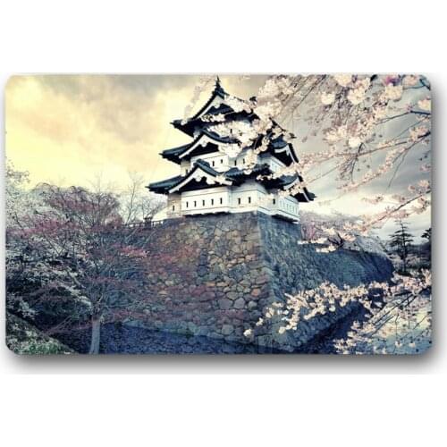 Japan Sakura Pattern Entrance Doormats Door Mat 3D Printed Carpet Living Room Bedroom Anti-slip Floor Mats Kitchen Rugs