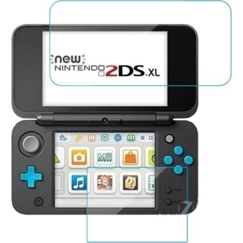 2in1 Top Bottom Ultra Clear Protective Film Surface Guard Cover for nintendo New 2DS XL 2DS LL LCD Screen Protector Skin R9JA