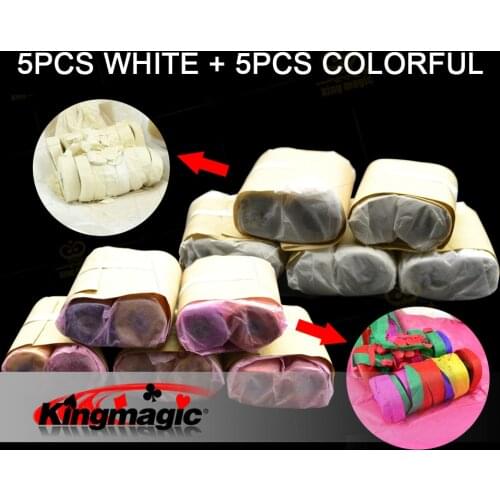 10 Pcs Throw Streamers Spider Thread Stage Magic Tricks 16 Heads Magic Accessory Magician Trick Magic Gimmick Illusions