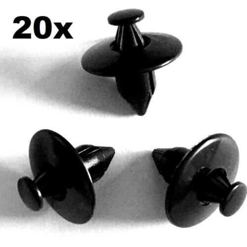 20pcs Nylon Fastener Rivet Push-Type Retainer Clip For Honda Altima / Axxess / Frontier / Maxima / Murano 63848-01G00