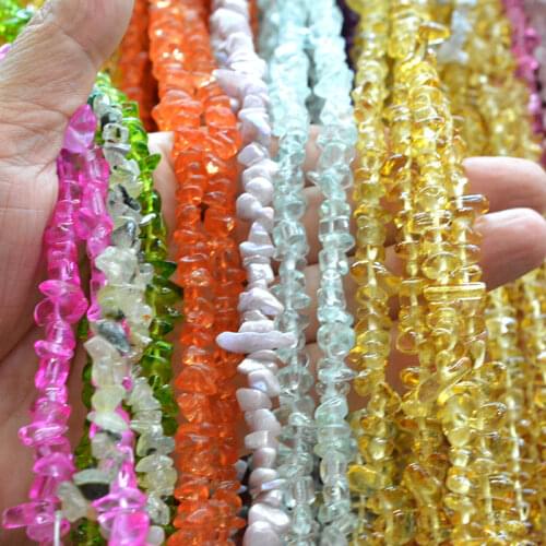 FLTMRH 4-7mm Natural Lapis Kyanite Opal Quartz Freeform Chip Stone Beads For Christmas Gift DIY Necklace Bracelet Jewelry