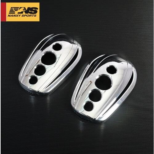 Chrome Mirror Covers & Black case for Harley Davidson 2003-2017