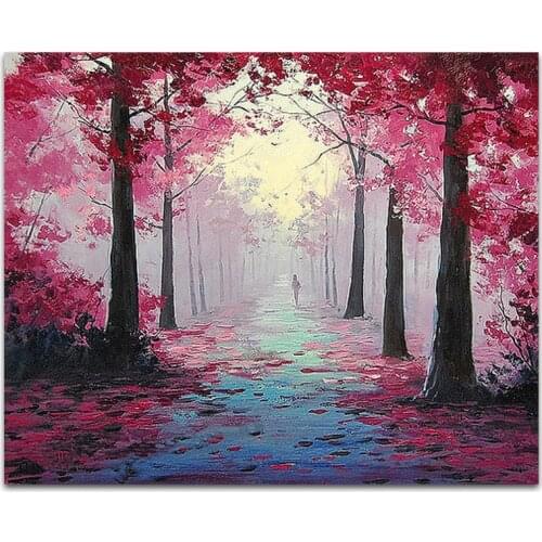 Hand painted oil painting high quality landscape art painting pictures home decur painting DM-15100503
