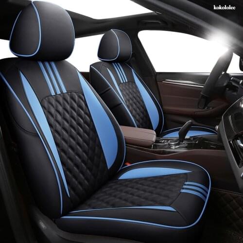 KOKOLOLEE Custom Leather car seat covers For SUBARU XV Outback Impreza LEGACY Forester Tribeca Automobiles Seat Covers car seats