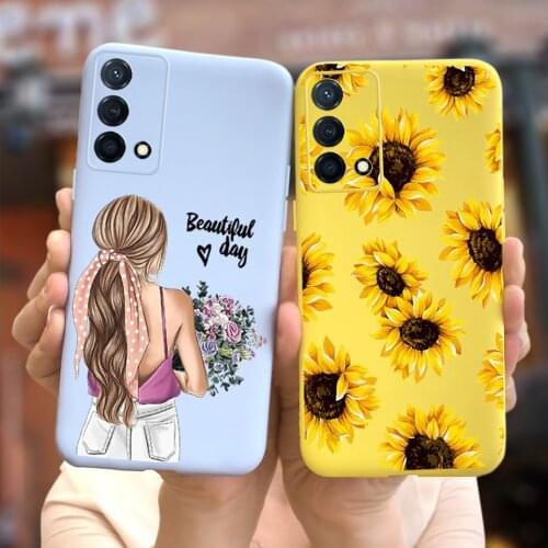 Colorful Flowers For Oppo K9 Case Realme Q3 Pro 5G Soft Slim Fundas 2021 New Phone Cases For Oppo K9 K 9 Realme Q3 Pro 5G Bumper