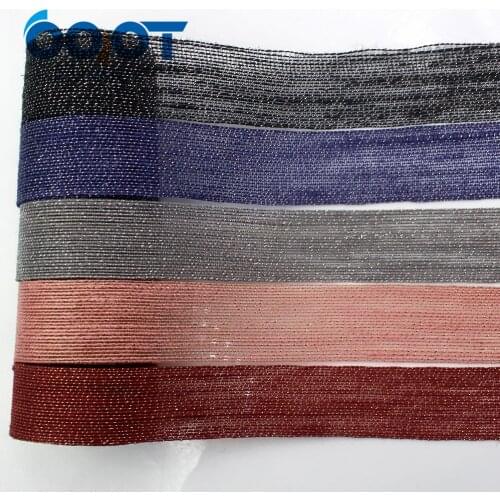 OOOT BAORJCT I-181103-80,10yards 38mm linen shiny ribbon DIY handmade bow headdress gift wrap birthday wedding decoration