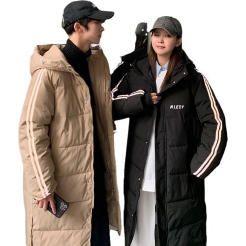 Fashion Winter 2021 Womens Coats New Mid-Length Down Padded Jacket Men And Women With The Same Style Couple Feminine Coat