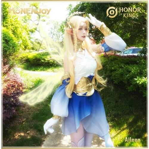 Monenjoy Honor of Kings Aileen Cosplay Costumes Dance Of Spirits Cos Sets