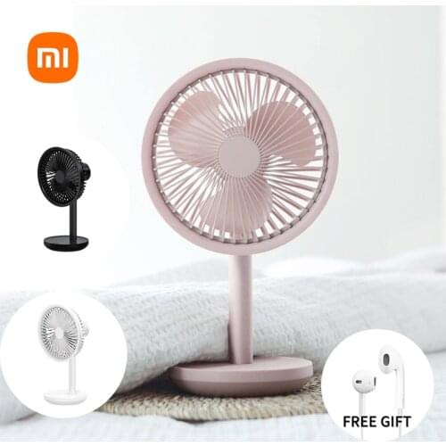 Xiaomi Youpin Desktop Fan New Light Portable Floor Standing Fan 60 Degree Shaking Head Height Wind Speed Type-C Chargeable