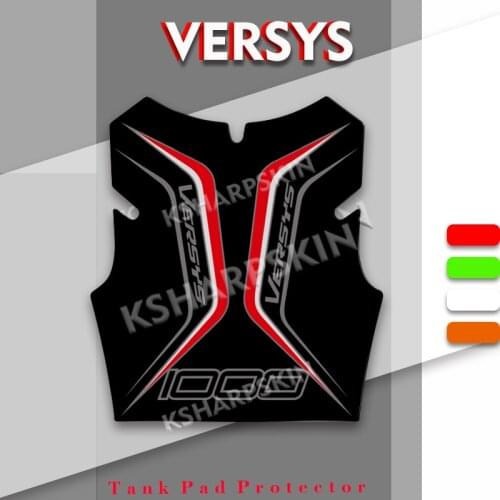 New Motorcycle 3D Edge Gel Fuel Tank Pad Fish bone stickers Moto Protective Fuel Side Racing kit For KAWASAKI VERSYS 1000