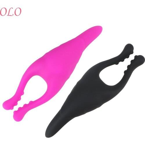 OLO G-spot Sex Toys for Women Female Masturbator Rabbit Clamps Vibrator Adult Games Nipple Massager Clitoris Clip Stimulator