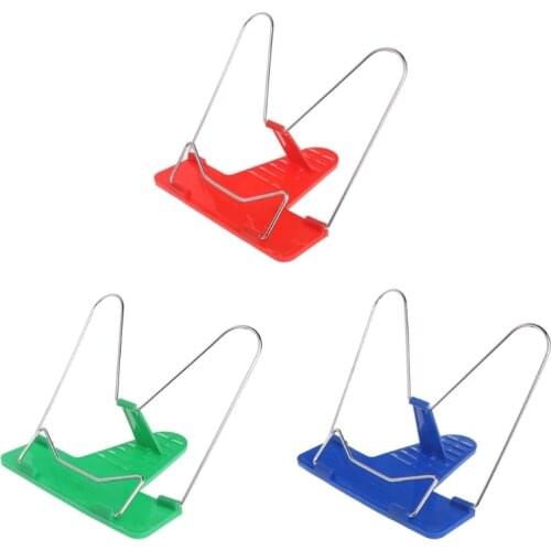 57EC Adjustable Angle Metal Book Stand Fordable Portable Document Book-Reading Holder