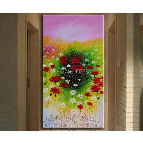 Modern abstract fashion oil painting on canvas Porch frameless painting vertical painting murals paintings free shipping