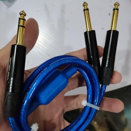 Stereo Mono To Dual Audio Cable 6.35 To Dual 6.35, Metal Plug Length Can Be Customized Speaker High-density Cable