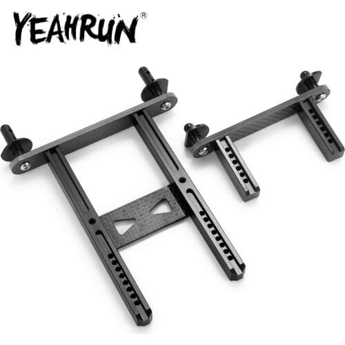 YEAHRUN Carbon Fiber Front & Rear Car Shell Column Body Posts Mounts for Traxxas TRX-4 1/10 RC Crawler Car Parts Accessories