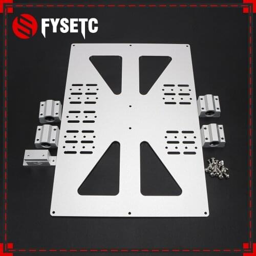 3D Printer Parts Heating Platform Z-axis With SC8UU Support Aluminum Plate For Prusa I3 /Wanhao Support Plate V3 300 Heatbed