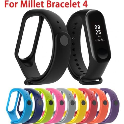 12 Colors For Xiaomi Mi Band 4 Replacement Wristband Bracelet For Xiaomi Mi Band 4 Miband 4 Wrist Strap For Millet Bracelet 4