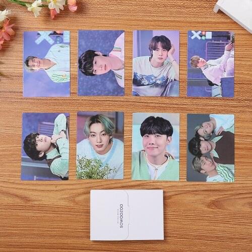 2021 Kpop Bangtan Boys Lomo Cards 8th Anniversary Mini Cards Photocard WOWOOZOO Peripheral SUGA JIMIN Star Greeting Card