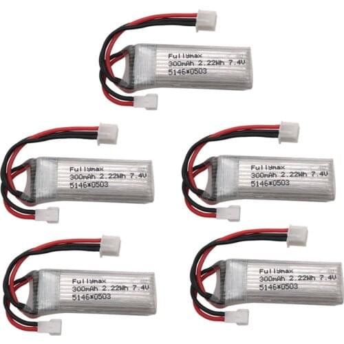 7.4V 300mAh 30c Li-Po Battery For WLtoys F959 Airplane Spare Parts XK DHC-2 A600 RC Airplane wholesale