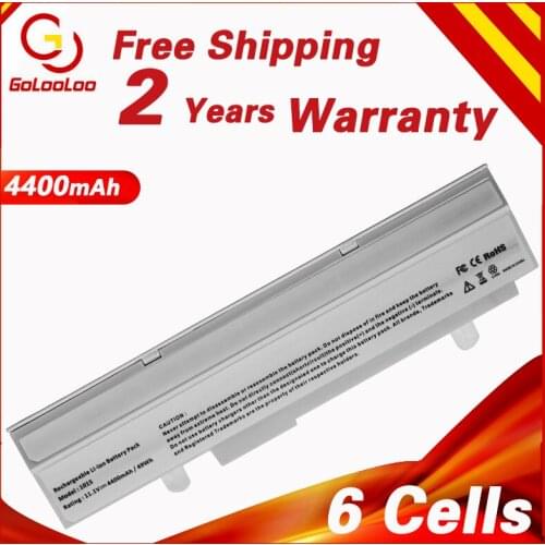 Golooloo White 4400mAh Laptop Battery For Asus A31-1015 A32-1015 Eee PC 1011 1015P 1016P 1215 1215N 1215P 1215T VX6 R011 R051