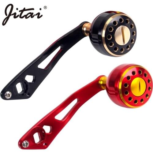 JTIAI Aluminum Fishing Reel Handle Knob Single Strong Durable Reel Rocker For Baitcasting Wheels 8*5mm 7*4mm Fishing Replacement