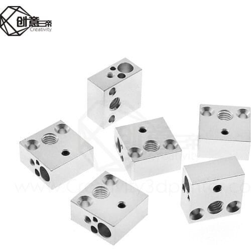 CR8 CR10 Heated Block CR10 Heat Block Aluminum For 3D Printer Extruder Hotend RepRap Bowden