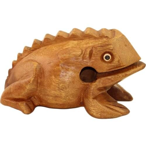 Wooden Lucky Frog Toy Animal Money Frog Kids Musical Instrument Percussion Toy Gift Children Toys For Christmas Gift