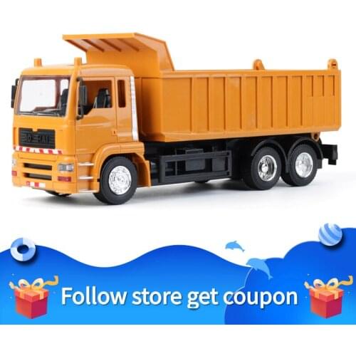 Remote Control Engineering Vehicle Charge Self Dumping Children Handle 8 Channels Boys Toys Car Model Wheel Load ABS Lighting