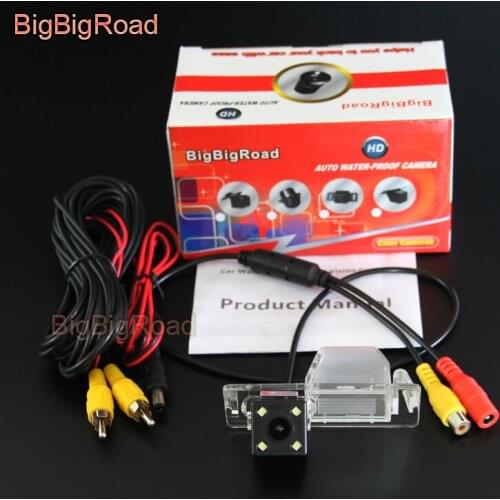 BigBigRoad Car Rear View Camera For Cadillac SRX XTS CTS Opel Mokka 2012 Roewe 950 Waterproof Night Vision Backup Camera
