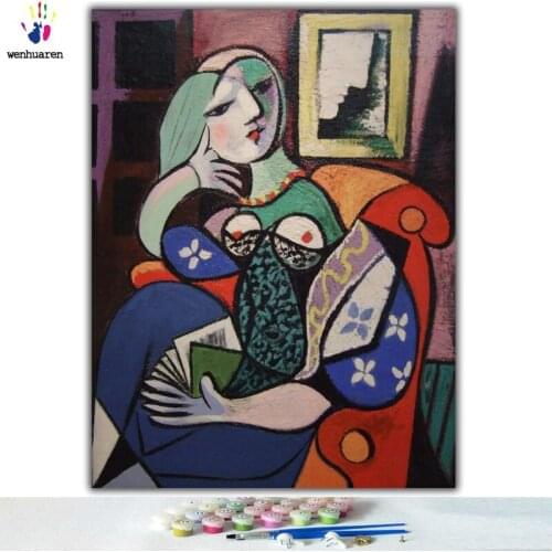 Picture DIY digital painting by digital painting Christmas birthday unique gift "Picasso oil painting" handmade painting