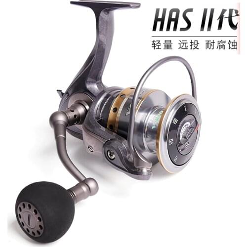 ECOODA HAS II Spinning Fishing Reel 2000 25000 3000 3500 4000 4500 5000 Spinning Wheel 10+1BB 4-10kg Drag Power Fishing Wheels