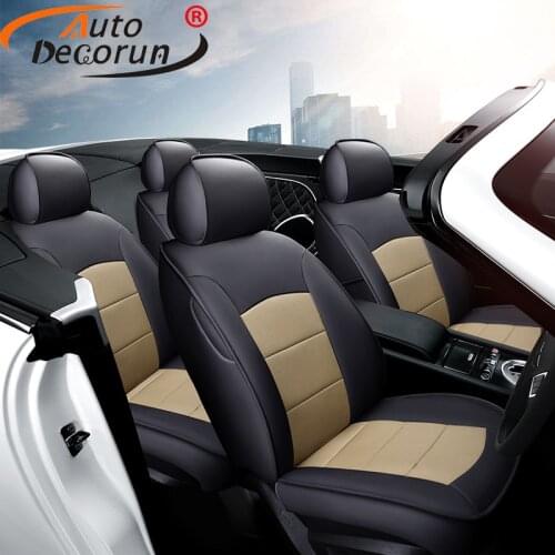 AutoDecorun Cowhide Leather Seat Cover Set for Lexus IS250 IS350 IS300 IS300h IS200t IS250C IS300C IS350C Seat Cover Accessories