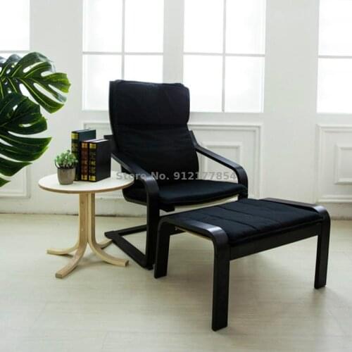 Leisure chair home lazy sofa chair fabric single simple armchair net red lunch break rocking chair