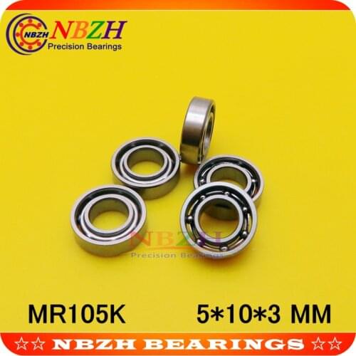 Miniature bearing MR105 L-1050 OPEN MR105W3ZZ MR105ZZW3 5*10*3 MM for Rc hobby and Industry SMR105 MR105K SUS440C