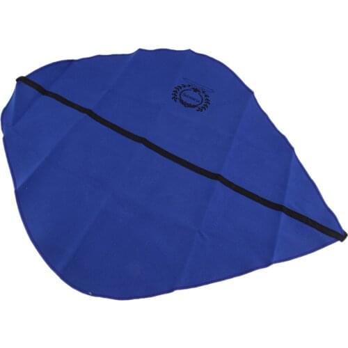 Reusable Soft Saxophone Cleaning Cloth Portable Cleaner Sax Cleaning Tool Woodwind Accessory for Saxophone Clarinet Flute Blue