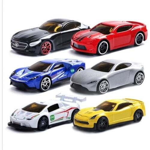 5 Pcs/Set Diecast Simulation Car Model Toy 1/64 Mini Vehicle Kids Alloy Sports Car Model Set Multi-style Gift Toys For Children