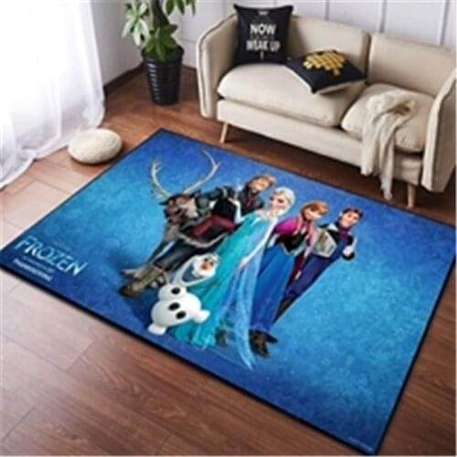 Cartoon Frozen Anna Elsa Door Mat Kids Boys Girls Game Mat Mickey and Minnie Mouse Bedroom Kitchen Carpet Indoor Bathroom Mat